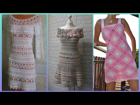 Видео: Красивые и изумительные женские платья крючком и идеи дизайна длинных макси с современным дизайном