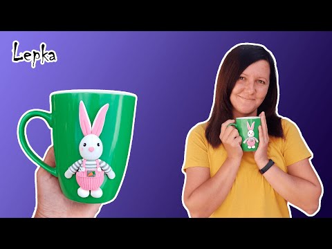 Видео: Как слепить кролика из полимерной глины на кружке