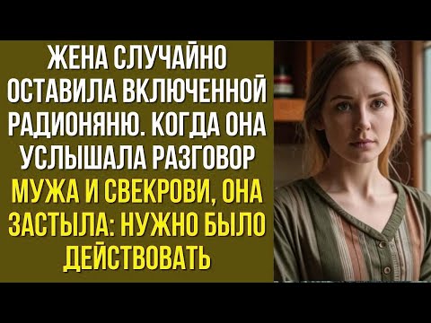 Видео: Жена случайно оставила включенной радионяню. Когда она услышала разговор мужа и свекрови