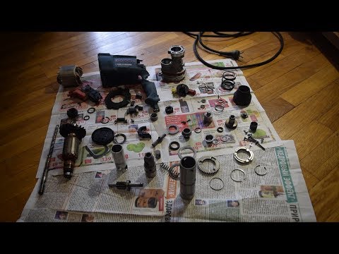 Видео: Сборка перфоратора Bosch 2-26 DRE. Замена смазки. Отзыв