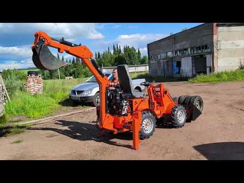 Видео: миниЭкскаватор мини погрузчик обзор.