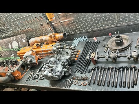 Видео: сборка д245 час третий. (очень много болтов и мало деталей)