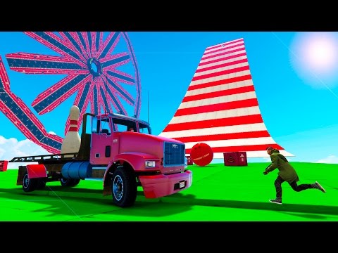 Видео: КРОВАВЫЙ БОУЛИНГ НА ГРУЗОВИКАХ ПРОТИВ ЛЮДЕЙ! (GTA 5 Смешные моменты)