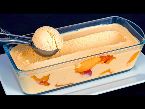 Видео: Только молоко и персики! Вкуснейшее домашнее мороженое за 5 минут! Десерт без выпечки!