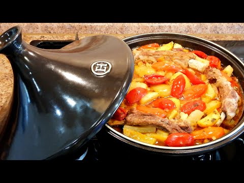 Видео: Вкуснейшие СОЧНЫЕ Свиные РЁБРЫШКИ с Овощами в ТАЖИНЕ/Рецепты для Тажина(Таджина)