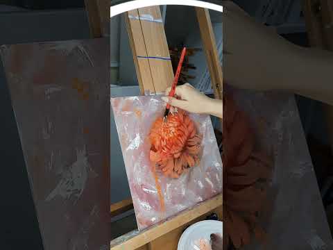Видео: Хризантема маслом