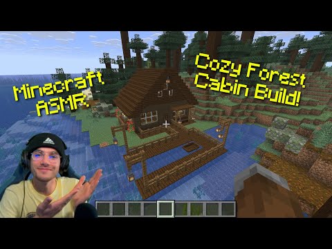 Видео: [ASMR] Уютная хижина Minecraft! 🌲🔥
