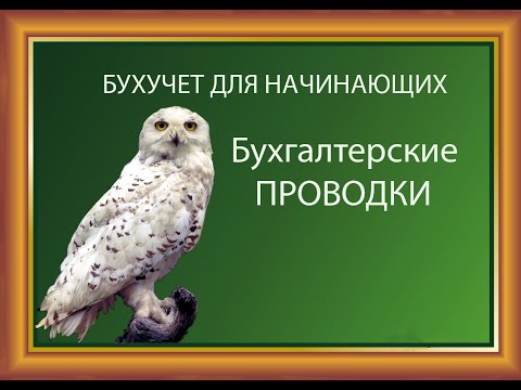 Видео: Бухгалтерские проводки