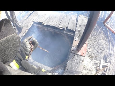 Видео: Пожар тушили всем миром...