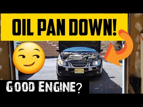 Видео: Снятие масляного поддона на моём Copart SAAB 9-5 2008 года! У нас хорошие кости?