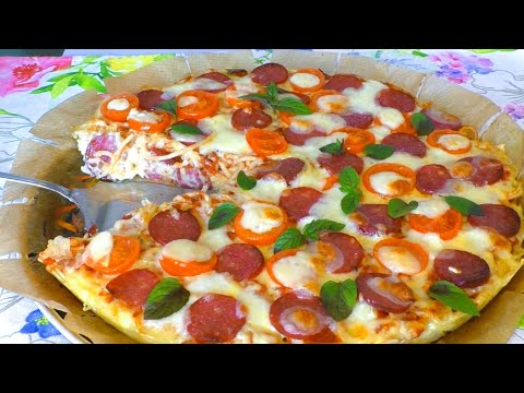 Видео: Необычная и очень вкусная пицца из спагетти. Макаронная запеканка.