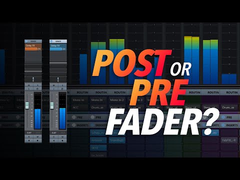 Видео: Эффекты POST FADER Send и PRE FADER Send в Cubase