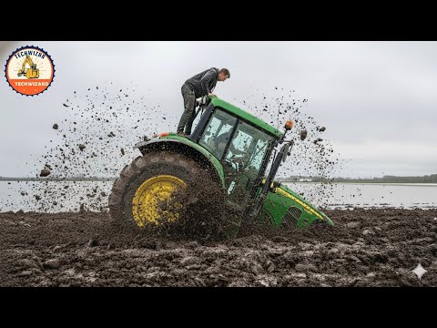 Видео: Ошибки при вождении трактора в грязи и потрясающие навыки вождения бульдозера