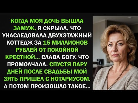 Видео: Я скрыла от дочери, что получила в наследство коттедж за 15 МЛН... И правильно сделала! Потому что..