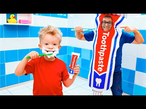 Видео: Адам с Мамой Учатся Полезным Привычкам