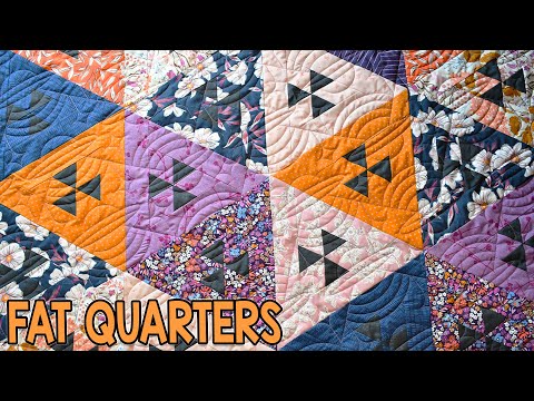 Видео: Наблюдение НЛО | Выкройка лоскутного одеяла Fat Quarter | Треугольники и ромбы под углом 60 градусов