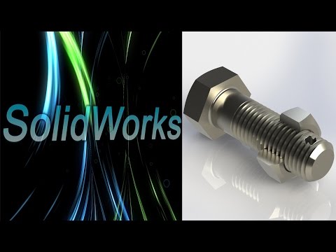 Видео: SolidWorks. Построение резьбы. (Урок 13) / Уроки SolidWorks