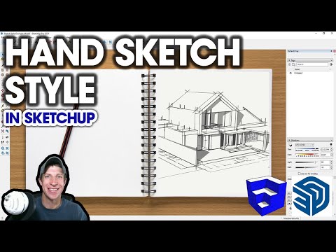 Видео: Создание СТИЛЯ наброска от руки/блокнота в SketchUp