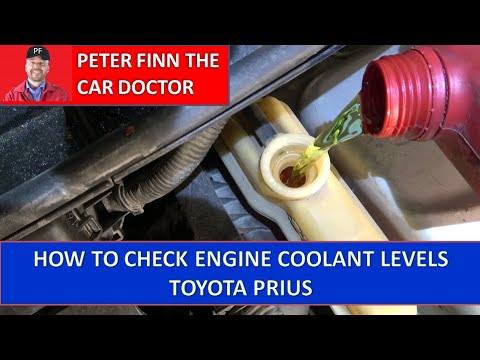 Видео: Как проверить уровень охлаждающей жидкости в двигателе Toyota Prius. Годы выпуска 2002–2009.