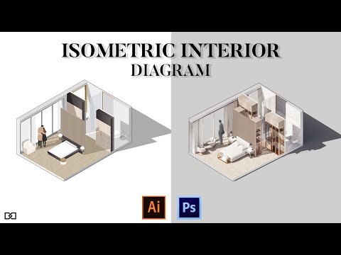 Видео: Illustrator против Photoshop в архитектуре [Изометрические диаграммы]