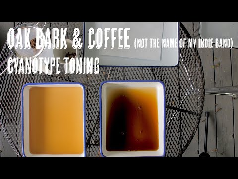 Видео: Цианотипное тонирование с использованием дубовой коры и кофе