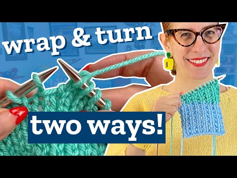 Видео: Вязание укороченных рядов с поворотом: узор лицевой глади и гладью стал проще!
