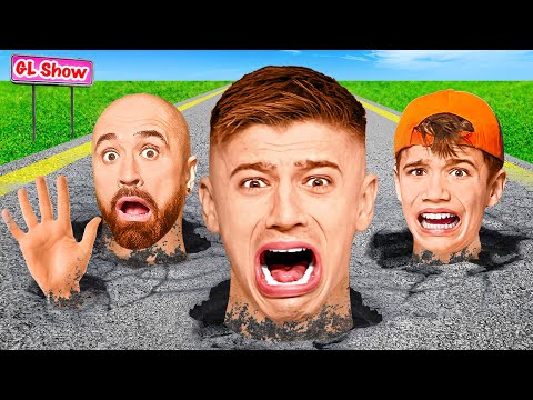 Видео: Кто Последний Вылезет Из Бетона, Получит 1000$ !