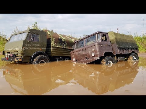 Видео: Шишига и Камаз на бездорожье ... Много грязи, мощный OFFroad !!! Сравнительный тест