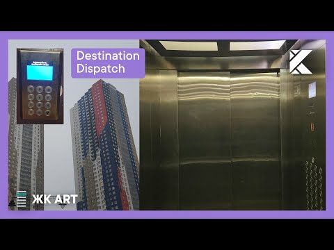 Видео: 🔥Скоростные лифты Liftmaterial 2013 г. с системой Destination Dispatch в знаменитом ЖК ART