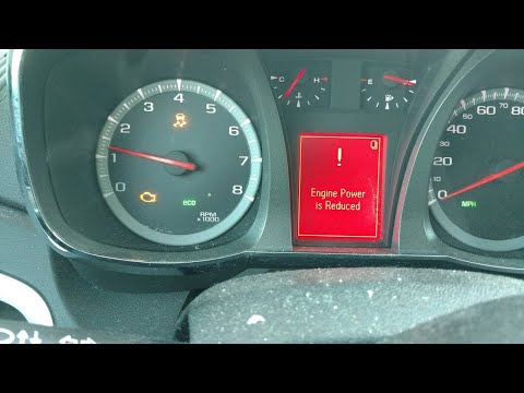 Видео: Код снижения мощности двигателя GMC Terrain P2135