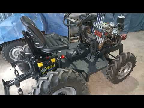 Видео: Самодельный мини трактор 4×4