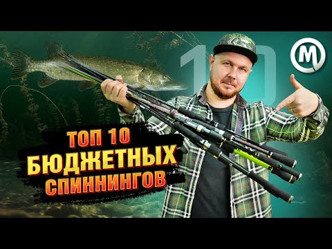 Видео: Топ 10 бюджетных спиннингов!