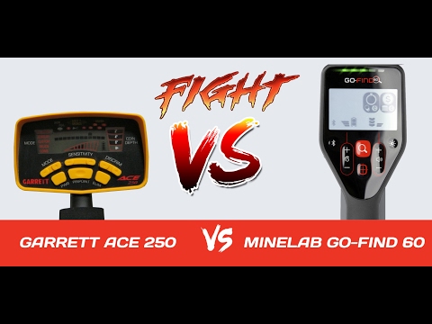 Видео: Garrett ACE 250 VS Minelab GO-FIND 60 / Битва металлодетекторов