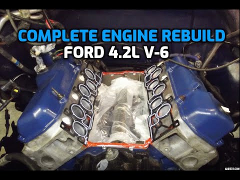 Видео: ВОССТАНОВЛЕНИЕ ДВИГАТЕЛЯ FORD 4.2L V6: ФОТООБЗОР