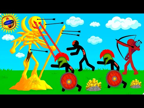 Видео: 🌞СТАТУЯ ЗОЛОТОГО СКЕЛЕТА ПРОТИВ ЗОМБИ - Stick War Legacy
