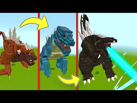 Видео: ЭВОЛЮЦИЯ ГОДЗИЛЛЫ В МАЙНКРАФТ Godzilla Minecraft