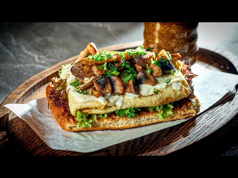 Видео: ВЕГЕТАРІАНСЬКИЙ БУТЕРБРОД! НЕЙМОВІРНА НАЧИНКА З ОМЛЕТУ ТА ОВОЧІВ!