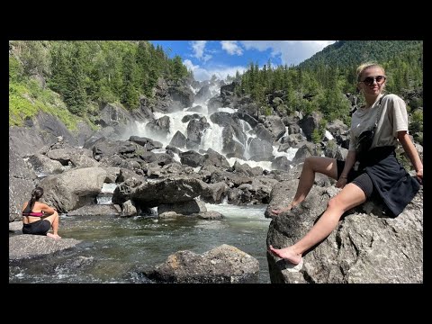 Видео: Алтай водопад Учар Поход на выживание