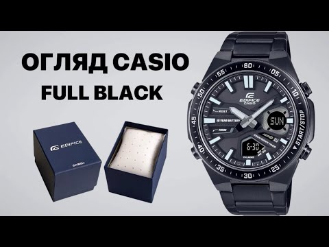 Видео: Огляд Casio Edifice EFV-C110DC-1A чорний годинник 
