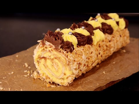 Видео: Меренговый Рулет "Киевский"/Сладкая Жизнь