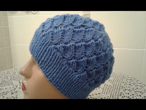 Видео: Ажурная шапочка спицами. Часть 2. //Ажурная шапочка спицами // How to knit a hat