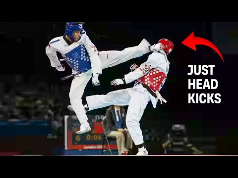 Видео: Нокауты в тхэквондо ударами в голову 💥 | Эпичные моменты боев тхэквондо и невероятные удары ногами