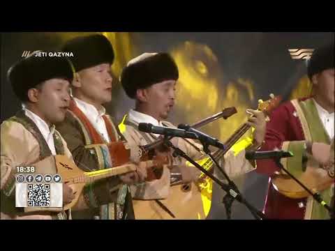 Видео: «Меркі әуендері» этно-фольклорлық ансамблі — «Жамбыл атам – жалғыз бабам». «Жеті қазына»