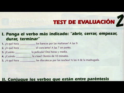 Видео: nuevo español 2000. Test de evaluación lecciones 6-10.Контрольная работа.