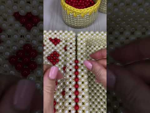 Видео: Шкатулочка из бусин❤️ соединяем крышку и основу❤️