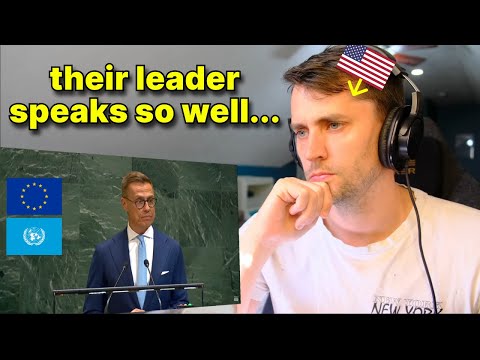 Видео: Американская реакция на вдохновляющую и мощную речь президента Финляндии в ООН