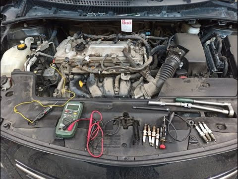 Видео: Toyota Corolla пропуски воспламенения 1ZRFE