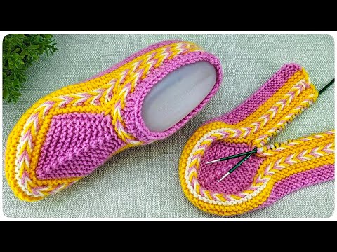 Видео: 🙀 ШЕДЕВР!!! Вязаные СЛЕДКИ  на двух спицах!!!👌СЛЕДКИ БЕЗ ШВОВ