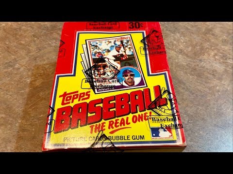 Видео: Открытие коробки с бейсбольными картами Topps 1983 года! Поиск карты новичка Хофа (четверг воспом...
