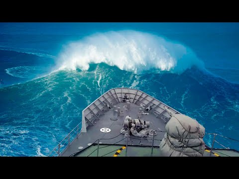 Видео: КОРАБЛИ ПРОТИВ ГИГАНТСКИХ ВОЛН